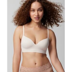 Soma Bra 40DD Enbliss Wireless Lightly Lined Adjustable Strap Back Closure Gray
